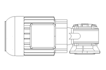 螺杆齿轮速电机 0,55kW 140 1/min