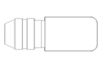 Round plug connector M12 profibus