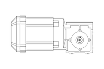 Right-angle geared motor 0.37kW 210