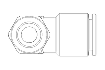 Conexão em L roscada QSLS-R1/4-10-K-SA