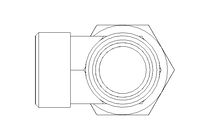 Raccordo a L L 22/22 St ISO8434