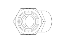 Threaded elbow connector L 15 M22x1,5 St