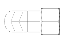 Racor roscado acodado L 15 M22x1,5 St