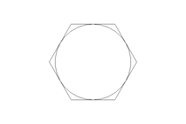 Hexagon screw M6x75 A2 70 ISO4014-KLF