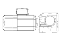 Worm gear motor 0.75kW 20 1/min