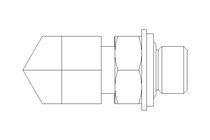 Racor roscado acodado L 6 G1/8" St-Zn