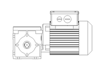 Motorreductor ortogonal 0,15kW 244 1/min