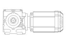 Motor engrenagem sem fim 0,55kW 50 1/min