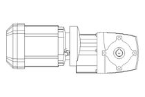 Spiroplan gear asynchronous motor