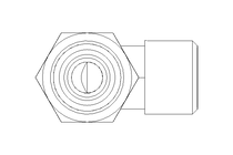 Racor roscado acodado 8 M14x1,5 1.4571