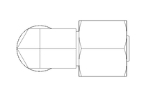 Угловое резьбовое соединение 8 M14x1,5