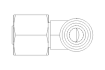 Threaded elbow connector 8 M14x1,5