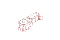 Helical-bevel gearmotor 25.5 Nm