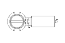 Butterfly valve B DN100 CVC AA H