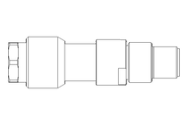 Conector Plug reto M8x1 3-polos 4A