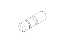 Cavilha roscada nas pontas M10x25 A4