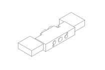 FIVE-WAY SOLENOID VALVE 1/4" 024V DC