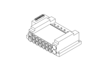 SOLENOID VALVE MANIFOLD BLOCK 06 SEATS 1/8"