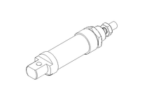 PNEUMATIC CYLINDER ISO 6432 D.E.M.  D25 C025 MAGNETIC PISTON