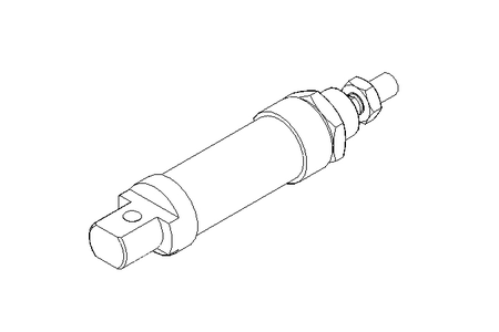 PNEUMATIC CYLINDER ISO 6432 D.E.M.  D25 C025 MAGNETIC PISTON