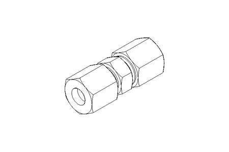 Conector roscado p/ tubos LL 6/6 St-Zn