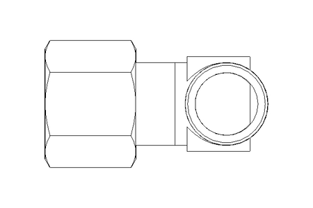 Pipe screw connector LL 8 R1/8" St-Zn