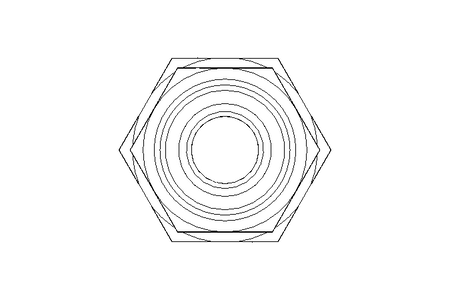 Conexão roscada de tubo L 10 NPT1/4" A2