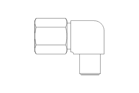 Conector roscado p/ tubos LL 6 M6x1