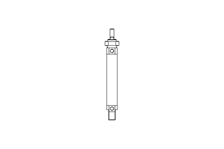 Doppelt wirkender Zylinder D25 Hub100