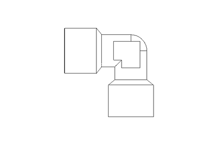 Winkelverschraubung G1/4 90 Grad