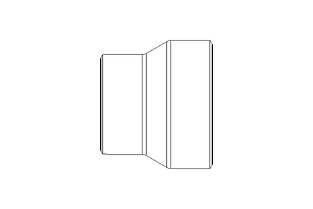 Peça redutora concêntrica DN100/80 1.034