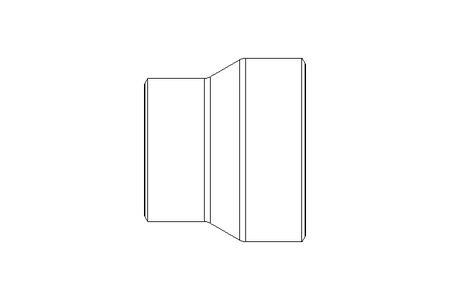 Peça redutora concêntrica DN100/80 1.034