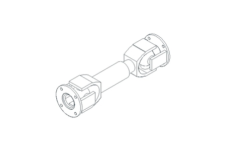 Universal joint shaft D=58 L1=210 L2=245