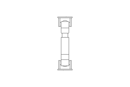 Universal joint shaft D=58 L1=210 L2=245