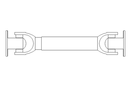 Universal joint shaft D=58 L1=268 L2=308