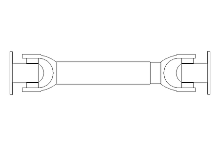 Universal joint shaft D=58 L1=268 L2=308