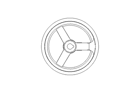 Handrad D=160 d=16