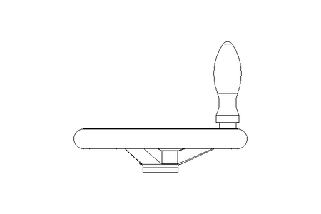 Handrad D=160 d=16