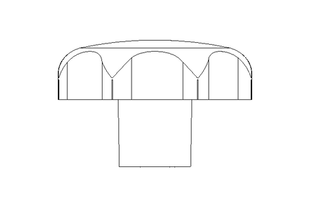 Sterngriff K50 M10x22 FS Ms