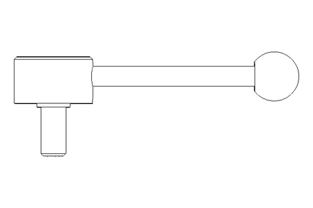 Flachspannhebel D M10x20