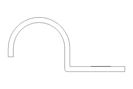 Braçadeira de tubo D=15 B=12