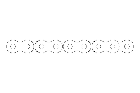 Corrente de rolo 08B-1 1/2 x 5/16