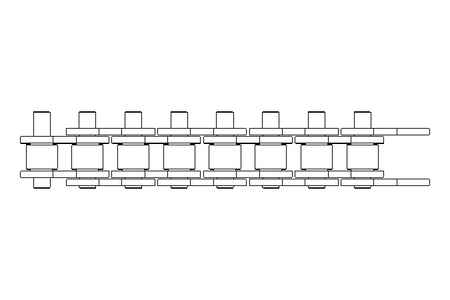 Roller chain 08B-1 DIN 8187