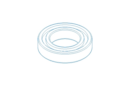 Deep groove ball bearing 6007 2RS 35x62