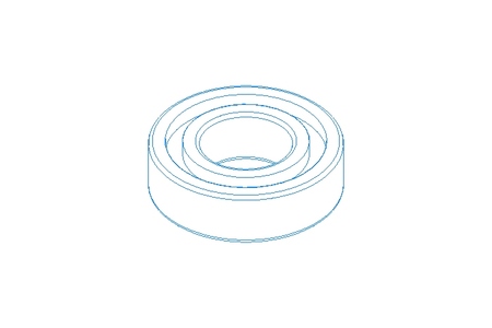 Rolamento de esferas 6205 2RS 25x52x15