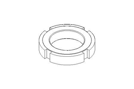 Slotted nut M40x1.5 A2 DIN1804