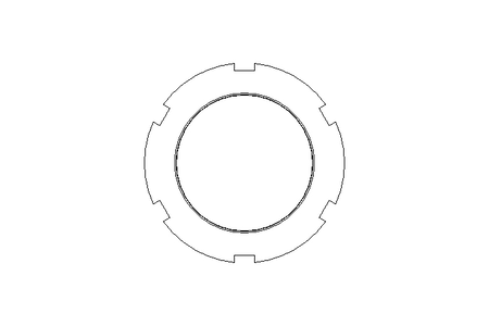 Porca ranhurada M70x1,5 ST DIN1804