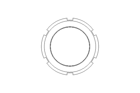 Porca ranhurada M70x1,5 ST DIN1804