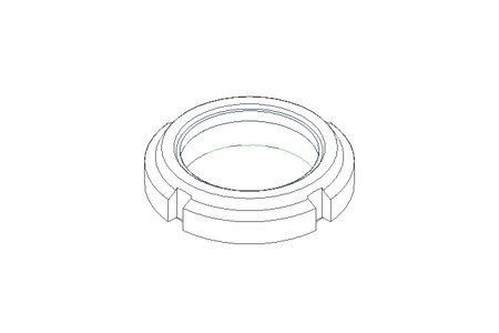 Slotted nut M35x1.5 St-Zn