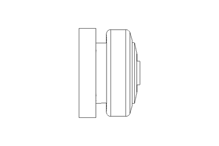 Combined bearing with plate